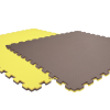 Tatami puzzlowe EVA 4 cm – szaro-żółte, 100 × 100 cm - NA ZAMÓWIENIE