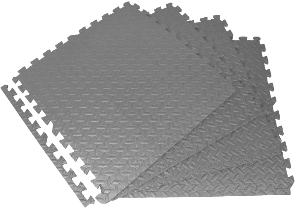2c2qum3nmx-mata60x601cmszara.png Mata modułowa puzzle 60×60 cm 1 cm czarna – zestaw 4 szt. do ćwiczeń i ochrony podłogi