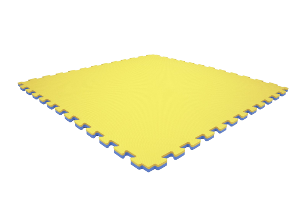 bsyld6onpa-matazoltoniebieska100x1002cm2.png Tatami puzzlowe EVA 2 cm – niebiesko-żółte, 100 × 100 cm