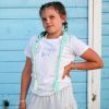 ccbd0q1lsb-dziecieca-koszulka-karate-girl-biala.jpg Koszulka dziecięca #karate girl – holograficzny nadruk