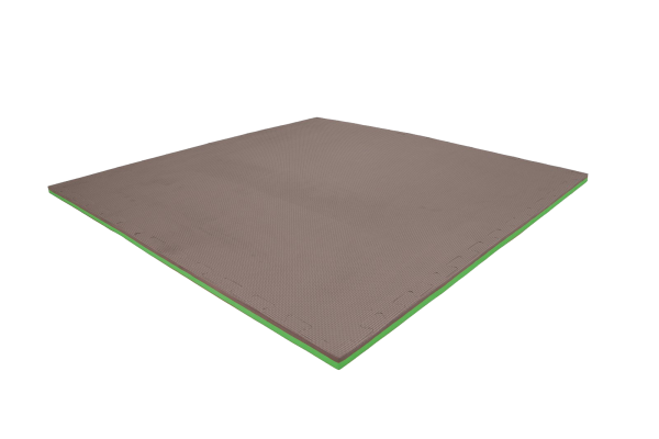 Tatami puzzlowe EVA 2 cm – szaro-zielone, 100 × 100 cm