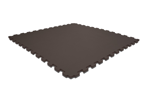Tatami puzzlowe EVA 4 cm – czarno-szare, 100 × 100 cm - NA ZAMÓWIENIE