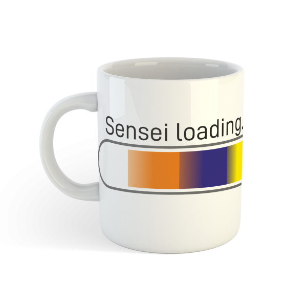 Kubek "Sensei Loading... Please Wait" – droga karateki do mistrzostwa
