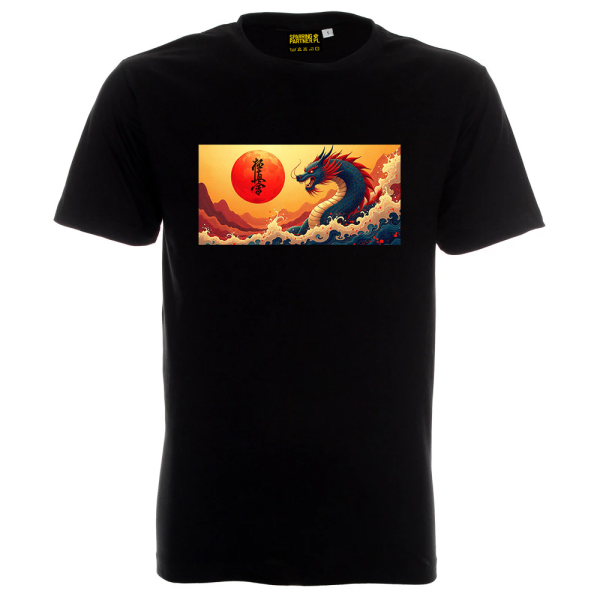 g49itidb9m-czarna.png Koszulka Karate Dragon Spirit – smok i wschodzące słońce