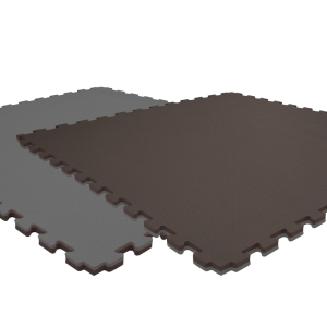 Tatami puzzlowe EVA 4 cm – czarno-szare, 100 × 100 cm - NA ZAMÓWIENIE