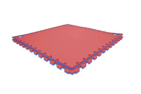 gx2lzwcbcm-mataniebieskoczerwona100x1004cm6.png Tatami puzzlowe EVA 4 cm – niebiesko-czerwone, 100 × 100 cm - NA ZAMÓWIENIE