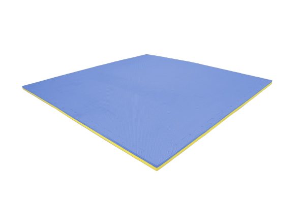 hcuvahqdix-matazoltoniebieska100x1002cm4.png Tatami puzzlowe EVA 2 cm – niebiesko-żółte, 100 × 100 cm