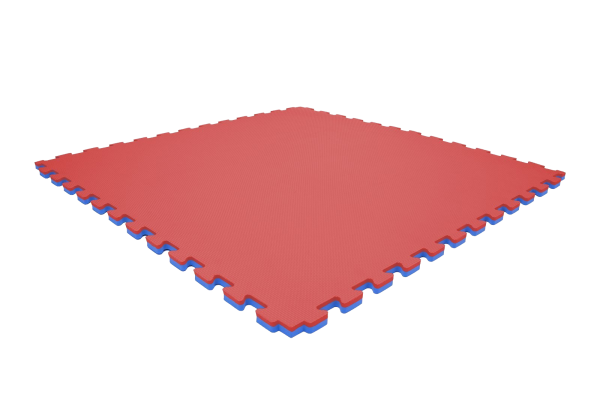 istaxdew7r-mataniebieskoczerwona100x1002cm3.png Tatami puzzlowe EVA 2 cm – niebiesko-czerwone, 100 × 100 cm