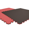 Tatami puzzlowe EVA 4 cm – czarno-czerwone, 100 × 100 cm - NA ZAMÓWIENIE