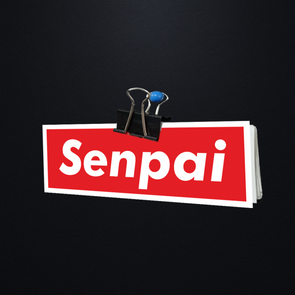 Naklejka Senpai SUPREME