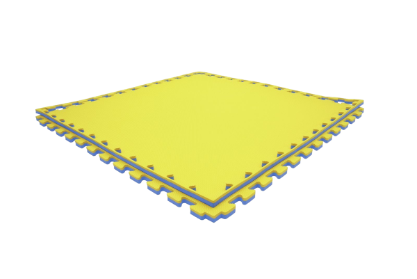 pg3b6advas-matazoltoniebieska100x1002cm5.png Tatami puzzlowe EVA 2 cm – niebiesko-żółte, 100 × 100 cm