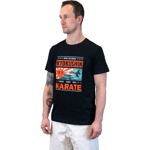 qrqnrjdhdq-japanczarna.png Koszulka Kyokushin Rising Sun