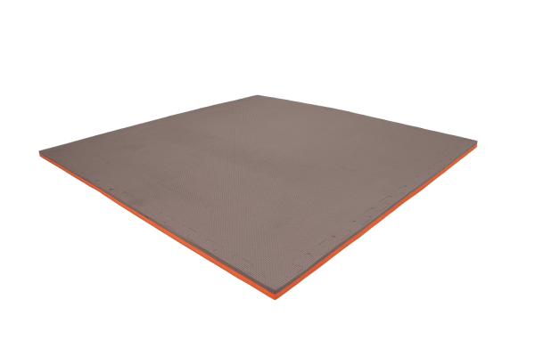 rcrpnlzsb7-matapomaranczowoszara100x1002cm5.png Tatami puzzlowe EVA 2 cm – szaro-pomarańczowe, 100 × 100 cm