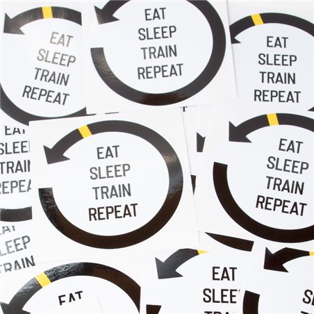 Naklejka Eat Sleep Train Repeat