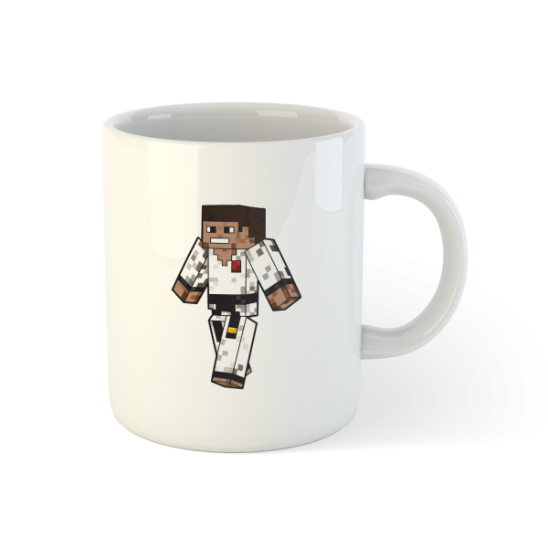 Kubek "Minecraft Karate OSU!" – karate w świecie pixeli