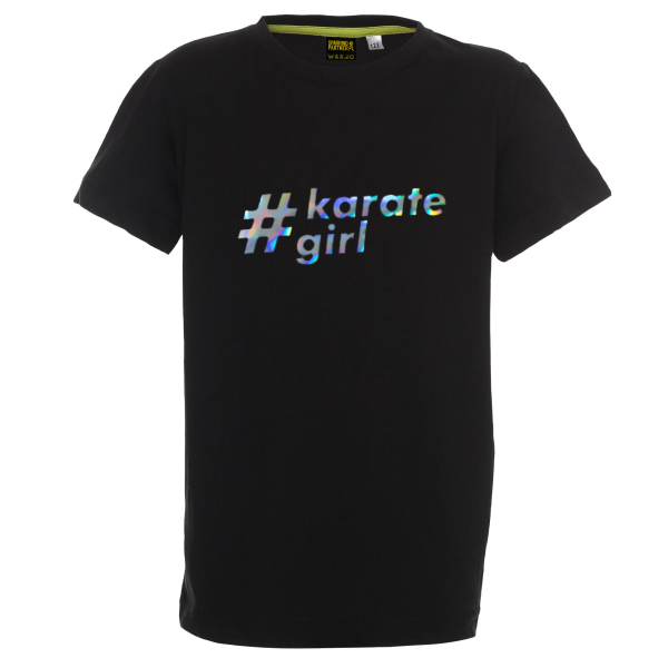 w2gtkyalxb-2.png Koszulka dziecięca #karate girl – holograficzny nadruk