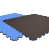 Tatami puzzlowe EVA 4 cm – czarno-niebieskie, 100 × 100 cm - NA ZAMÓWIENIE